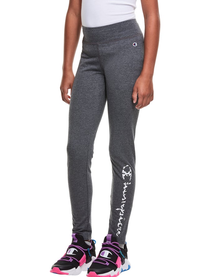 Champion Leopard Print Legging Meisjes - DonkerGrijs - Belgie 0497SCPNY